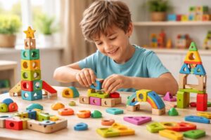 découvrez un jeu de construction original, parfait pour les enfants de 8 ans, qui stimule la créativité et le développement des compétences.