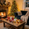 Un joli cadeau de Noël personnalisé pour maman – un journal de recettes avec sa photo.