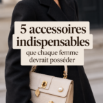 Femme portant des accessoires tendance comme un sac à main élégant et des bijoux délicats.