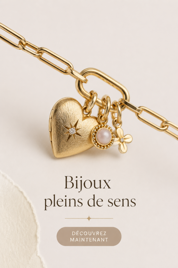 Femme portant un collier symbolique au design élégant