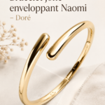 Bracelet jonc doré Naomi, élégant et moderne