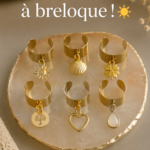 Bracelet à breloques coloré avec pendentifs en forme de cœur