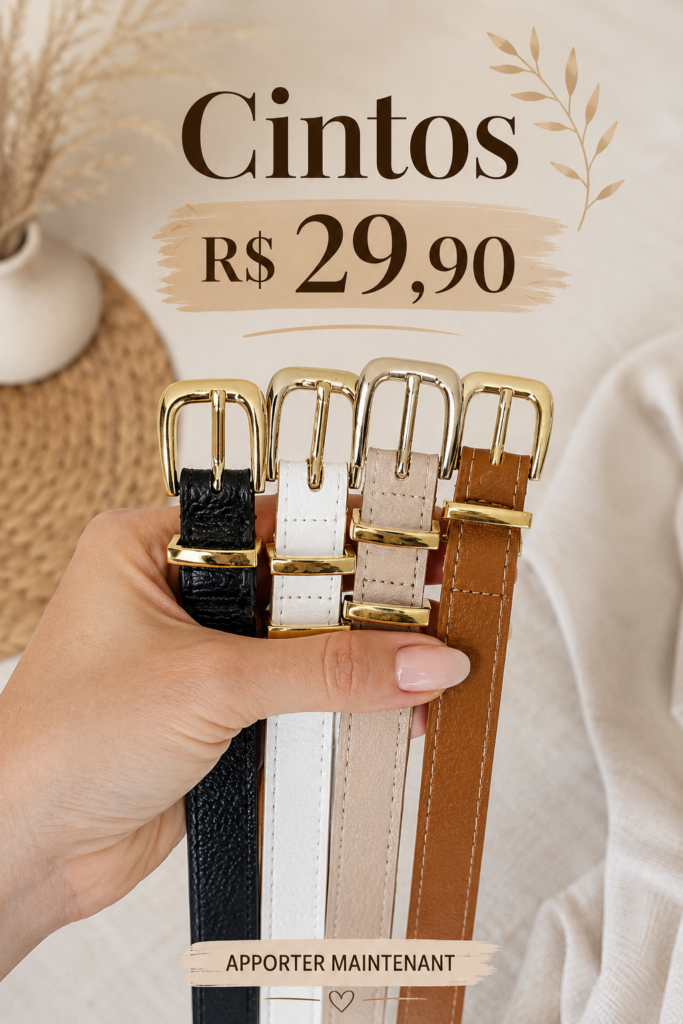 Cintos tendance à moins de 30 € avec différents styles et coloris
