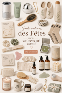 Inspirations de cadeaux pour amatrices de bien-être avec des éléments apaisants.