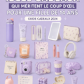 Une sélection de cadeaux esthétiques pour adolescentes, en couleur pastel et design moderne.