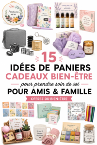 Un panier cadeau pour le bien-être mental rempli de produits apaisants et réconfortants.