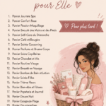 Un élégant panier cadeau girly rempli de produits de beauté et de douceurs.
