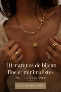 Collection de bijoux minimalistes élégants et raffinés