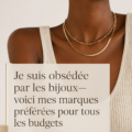 Sélection de bijoux varient en prix, mettant en avant diverses marques