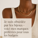 Sélection de bijoux varient en prix, mettant en avant diverses marques