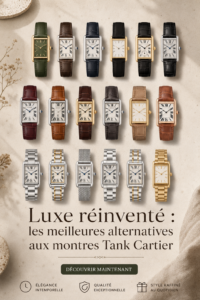 Sélection d'alternatives élégantes à la montre Cartier Tank