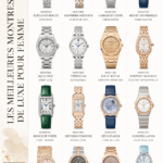 Montre de luxe élégante pour femmes sur fond lumineux.