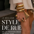 Un aperçu coloré du street style à la Fashion Week de New York avec des modèles portant de gros bijoux fantaisie.