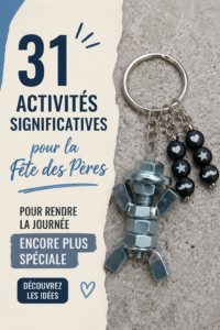 Un père et son enfant s'amusent ensemble lors d'une activité spéciale pour la fête des pères.