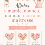 Affiche personnalisée dédiée à une mamie avec un design affectueux.