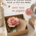 Boîte surprise DIY avec des roses en papier pour la fête des mères