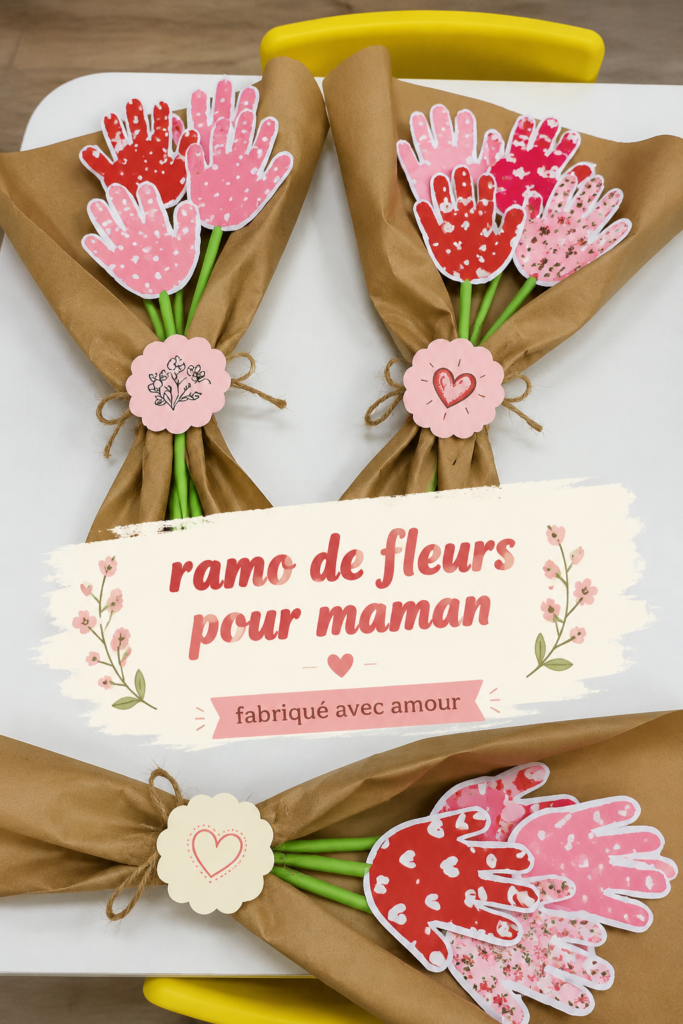 Bouquet coloré de fleurs pour une maman, symbolisant l'amour et la tendresse.