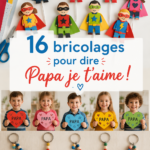 Bricolages faits main pour exprimer l'amour à papa