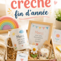 Cadeaux colorés et personnalisés pour enfants de crèche.