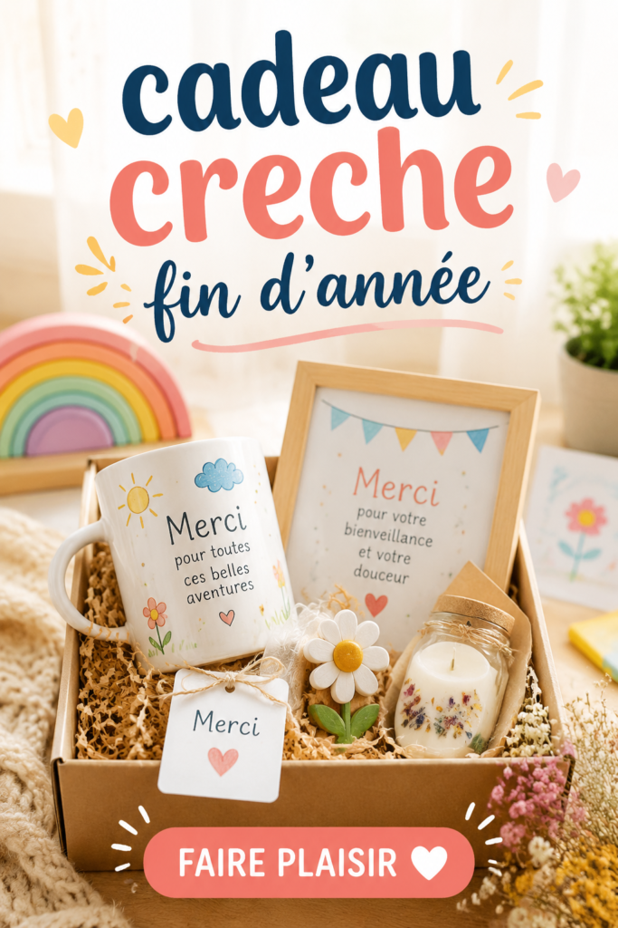 Cadeaux colorés et personnalisés pour enfants de crèche.