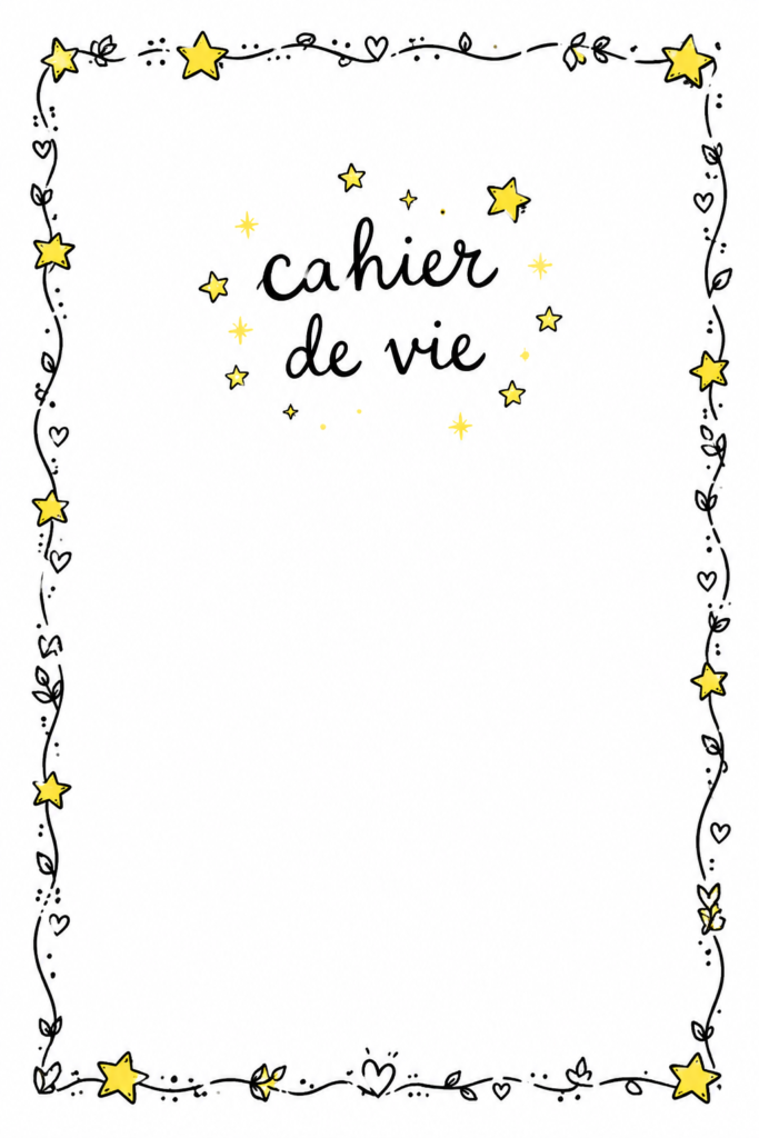 Un joli cahier de vie rempli de souvenirs d'enfance.