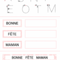 Création graphique touchante pour la fête des mères avec des illustrations florales