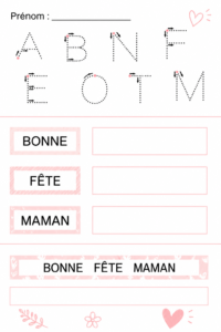Création graphique touchante pour la fête des mères avec des illustrations florales