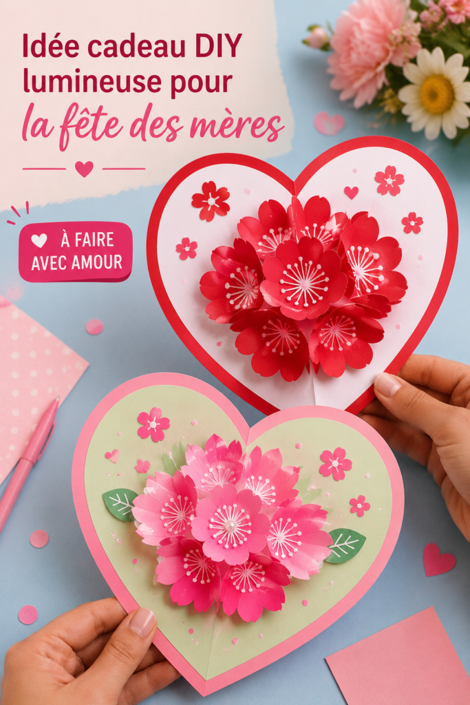 Une belle lampe DIY illuminée, parfaite pour la fête des mères
