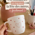 Mug personnalisé pour la fête des mères avec un design coloré et joyeux