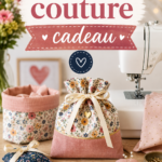 Image d'un cadeau fait main en tissu réalisé grâce à un tuto couture.