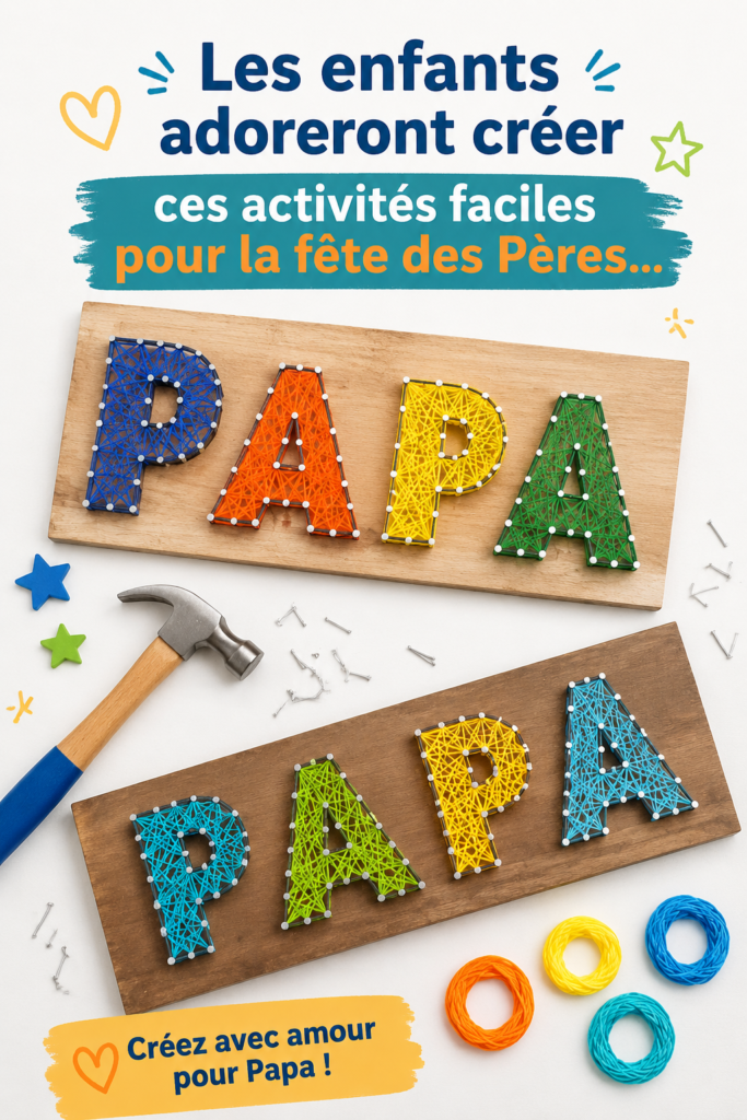 Activités créatives pour la fête des pères avec des enfants