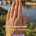Bague élégante avec des pierres apaisantes pour le bien-être.