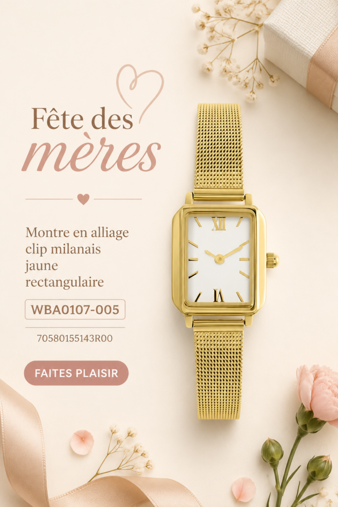 Clip milanais en jaune sur fond floral, un bijou parfait pour la fête des mères