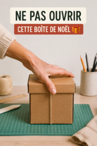 Boîte surprise de Noël remplie de cadeaux originaux et colorés