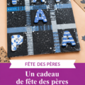 Cadeau fait maison pour la fête des pères, avec un design chaleureux et personnalisé.