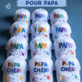 Des enfants créant un cadeau fait-maison pour leur père