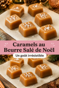 Assiette de caramels au beurre salé maison, parfaits pour les fêtes.