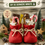 Chaussettes de Saint-Nicolas colorées et décoratives, créées à la main.