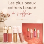 Coffrets beauté élégants pour Noël 2023, avec des produits de soin et de maquillage.