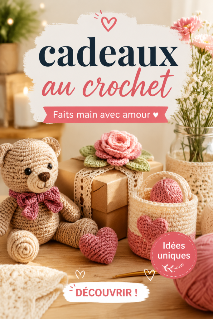 Une sélection de cadeaux au crochet colorés et chaleureux