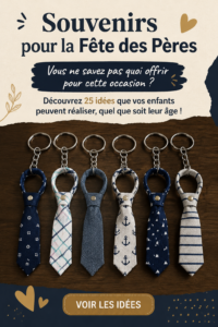 Un père heureux recevant un cadeau fait maison pour la fête des pères