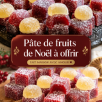 Pâtes de fruits maison présentées dans un joli emballage pour Noël