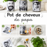 Pot de cheveux Wooloo sur un fond doux et naturel