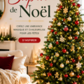 Un sapin de Noël décoré avec des lumières et des ornements