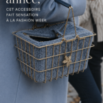 Une sélection d'accessoires tendances vus lors de la Fashion Week, mettant en évidence des styles variés.