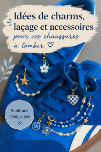 Chaussures personnalisées avec des charms colorés et des lacets créatifs