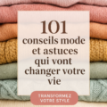 Femme bien habillée découvrant des astuces mode dans un magazine.