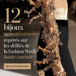 Une sélection de bijoux vibrants inspirés de la Fashion Week, mettant en avant des designs contemporains et élégants.