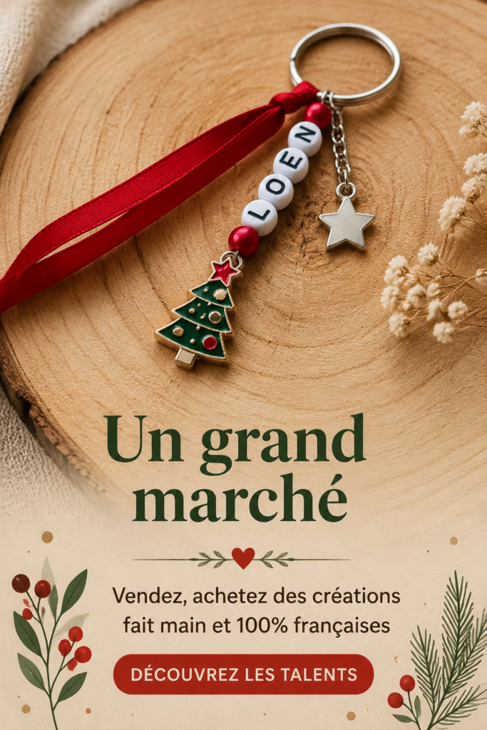 Merveilles artisanales faites main exposées sur un marché français