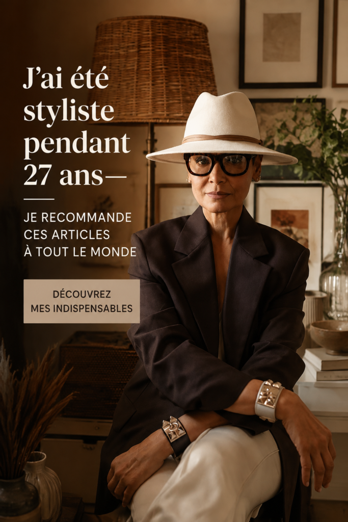 Image colorée montrant des objets essentiels pour le style féminin.
